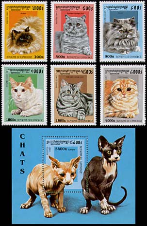 sacro di birmania sui francobolli